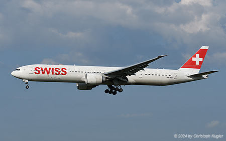 Boeing 777-300ER | HB-JNH | Swiss International Air Lines | Z&UUML;RICH (LSZH/ZRH) 28.06.2024