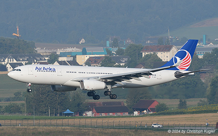 Airbus A330-243 | TC-NYP | Air Anka Airlines | Z&UUML;RICH (LSZH/ZRH) 02.08.2024