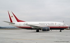 Boeing 737-528 | FAP-356 | Peruvian Air Force | Z&UUML;RICH (LSZH/ZRH) 25.01.2003