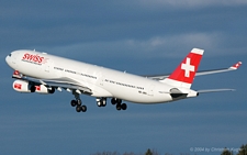 Airbus A340-313X | HB-JMG | Swiss International Air Lines | Z&UUML;RICH (LSZH/ZRH) 25.12.2004