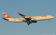 Airbus A340-313X | HB-JMD | Swiss International Air Lines | Z&UUML;RICH (LSZH/ZRH) 09.06.2006
