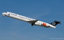 McDonnell Douglas MD-82 | OY-KHE | SAS Scandinavian Airlines System  |  Star Alliance c/s | Z&UUML;RICH (LSZH/ZRH) 22.10.2006