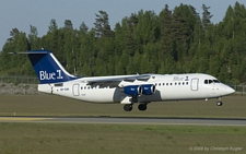 Avro RJ100 | OH-SAN | Blue1 | OSLO GARDERMOEN (ENGM/OSL) 05.06.2008
