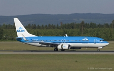 Boeing 737-8K2 | PH-BXW | KLM Royal Dutch Airlines | OSLO GARDERMOEN (ENGM/OSL) 07.06.2008