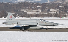 Northrop F-5E Tiger II | J-3077 | Swiss Air Force | SION (LSGS/SIR) 31.01.2009