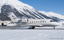 Bombardier Challenger CL.604 | LZ-YUP | Air Lazur | SAMEDAN (LSZS/SMV) 15.02.2009