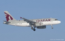Airbus A319-133LR | A7-CJB | Qatar Airways | Z&UUML;RICH (LSZH/ZRH) 23.01.2011