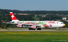Airbus A340-313X | HB-JMJ | Swiss International Air Lines | Z&UUML;RICH (LSZH/ZRH) 01.08.2011