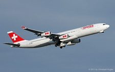 Airbus A340-313X | HB-JMI | Swiss International Air Lines | Z&UUML;RICH (LSZH/ZRH) 25.12.2011