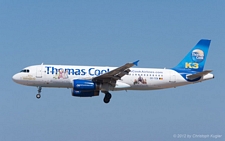 Airbus A320-232 | OO-TCN | Thomas Cook Airlines Belgium  |  Alice in Wonderland musical stickers | RHODOS - DIAGORAS (LGRP/RHO) 11.09.2012