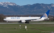 Boeing 767-322ER | N677UA | United Airlines | GENEVA (LSGG/GVA) 14.04.2013