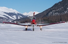 Pilatus PC-7 | A-933 | Swiss Air Force | SAMEDAN (LSZS/SMV) 26.01.2013