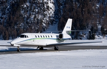 Cessna 680 Citation Sovereign | OK-EMA | untitled | SAMEDAN (LSZS/SMV) 26.01.2013