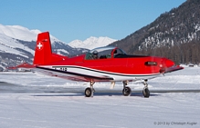 Pilatus PC-7 | A-918 | Swiss Air Force | SAMEDAN (LSZS/SMV) 26.01.2013