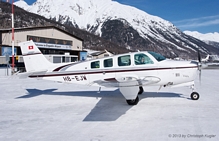 Beech B36TC Bonanza | HB-EJW | private | SAMEDAN (LSZS/SMV) 02.03.2013