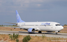 Boeing 737-48E | SX-TZE | Bluebird Airways | RHODOS - DIAGORAS (LGRP/RHO) 11.09.2014