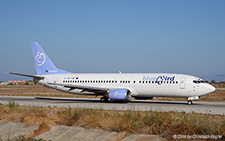 Boeing 737-48E | SX-TZE | Bluebird Airways | RHODOS - DIAGORAS (LGRP/RHO) 18.09.2014