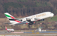 Airbus A380-861 | A6-EEI | Emirates Airline | Z&UUML;RICH (LSZH/ZRH) 05.01.2014
