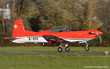 Pilatus PC-7 | A-915 | Swiss Air Force | LOCARNO MAGADINO (LSMO/---) 04.11.2015