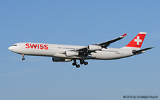 Airbus A340-313X | HB-JMJ | Swiss International Air Lines | Z&UUML;RICH (LSZH/ZRH) 13.04.2015