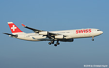 Airbus A340-313X | HB-JME | Swiss International Air Lines | Z&UUML;RICH (LSZH/ZRH) 04.12.2016