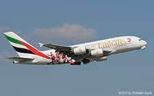 Airbus A380-861 | A6-EUA | Emirates Airline  |  promoting Arsenal FC | Z&UUML;RICH (LSZH/ZRH) 25.05.2017