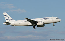 Airbus A320-232 | SX-DGV | Aegean Airlines | Z&UUML;RICH (LSZH/ZRH) 20.09.2017