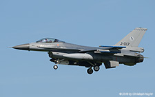 General Dynamics F-16AM | J-017 | Royal Netherlands Air Force | LEEUWARDEN (EHLW/LWR) 18.04.2018