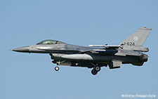 General Dynamics F-16AM | J-624 | Royal Netherlands Air Force | LEEUWARDEN (EHLW/LWR) 18.04.2018