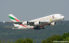 Airbus A380-861 | A6-EUA | Emirates Airline  |  with Year of Zayed 2018 sticker | Z&UUML;RICH (LSZH/ZRH) 06.05.2018