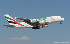 Airbus A380-861 | A6-EOJ | Emirates Airline  |  Expo 2020 Dubai.UAE sticker in green | Z&UUML;RICH (LSZH/ZRH) 24.07.2018