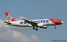 Airbus A320-214 | HB-IJU | Edelweiss Air  |  with white nose | Z&UUML;RICH (LSZH/ZRH) 04.09.2018