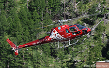 Eurocopter AS350 B3e Ecureuil | HB-ZVS | Air Zermatt  |  Flightline at Zermatt shortly before 5 p.m. | ZERMATT (LSEZ/---) 18.08.2021