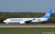 Boeing 737-85P | EC-MJU | Air Europa  |  with Argentina sticker | Z&UUML;RICH (LSZH/ZRH) 24.04.2021