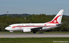 Boeing 737-6H3 | TS-IOP | Tunisair  |  Retro cs | Z&UUML;RICH (LSZH/ZRH) 08.05.2021