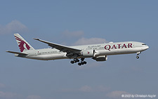 Boeing 777-3DZER | A7-BEG | Qatar Airways | Z&UUML;RICH (LSZH/ZRH) 06.03.2022