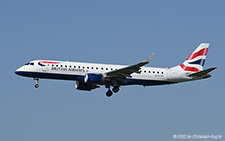 Embraer ERJ-190LR | G-LCYV | BA CityFlyer | Z&UUML;RICH (LSZH/ZRH) 28.04.2022