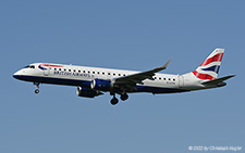 Embraer ERJ-190SR | G-LCYK | British Airways (BA CityFlyer) | Z&UUML;RICH (LSZH/ZRH) 18.05.2022