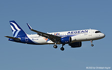 Airbus A320-271n | SE-NEE | Aegean Airlines  |  Hellenic Basketball cs | Z&UUML;RICH (LSZH/ZRH) 03.08.2022