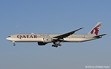 Boeing 777-3DZER | A7-BED | Qatar Airways | Z&UUML;RICH (LSZH/ZRH) 11.08.2022