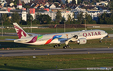 Boeing 777-3DZER | A7-BAX | Qatar Airways  |  FIFA world cup 2022 cs | Z&UUML;RICH (LSZH/ZRH) 13.08.2022