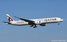 Boeing 777-367ER | A7-BOD | Qatar Airways  |  FIFA World Cup Qatar 2022 sticker | Z&UUML;RICH (LSZH/ZRH) 26.10.2022