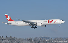 Boeing 777-3DEER | HB-JNE | Swiss International Air Lines  |  Late arrival from Miami | Z&UUML;RICH (LSZH/ZRH) 11.12.2022