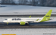 Airbus A220-300 | YL-ABI | Air Baltic  |  Flying for Swiss International Air Lines | Z&UUML;RICH (LSZH/ZRH) 11.12.2022