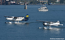 De Havilland Canada DHC-2 Beaver | C-GOBC | Seair Seaplanes  |  Together with DHC-3 C-FITF | VANCOUVER HARBOUR FLIGHT CENTRE (CYHC/CXH) 02.09.2023
