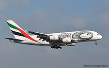 Airbus A380-861 | A6-EEI | Emirates Airline  |  Journey to the Future cs | Z&UUML;RICH (LSZH/ZRH) 12.02.2023