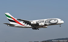 Airbus A380-861 | A6-EVK | Emirates Airline  |  Journey to the Future cs | Z&UUML;RICH (LSZH/ZRH) 24.02.2023