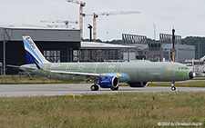 Airbus A321-251nx | D-AZAU | Airbus Industries (IndiGo)  |  To be flown to Maastricht for painting | HAMBURG FINKENWERDER (EDHI/XFW) 03.06.2024
