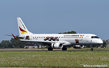 Embraer ERJ-190SR | D-APRI | German Airways  |  Flying for KLM Cityhopper; promoting Leysieffer Chocolaterie | AMSTERDAM-SCHIPHOL (EHAM/AMS) 28.08.2024