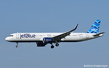 Airbus A321-271nx | N4022J | JetBlue Airways  |  This Airbus A321 is seen here arriving from Boston. The flying time acorss the Atlantic was 6h13m | AMSTERDAM-SCHIPHOL (EHAM/AMS) 29.08.2024